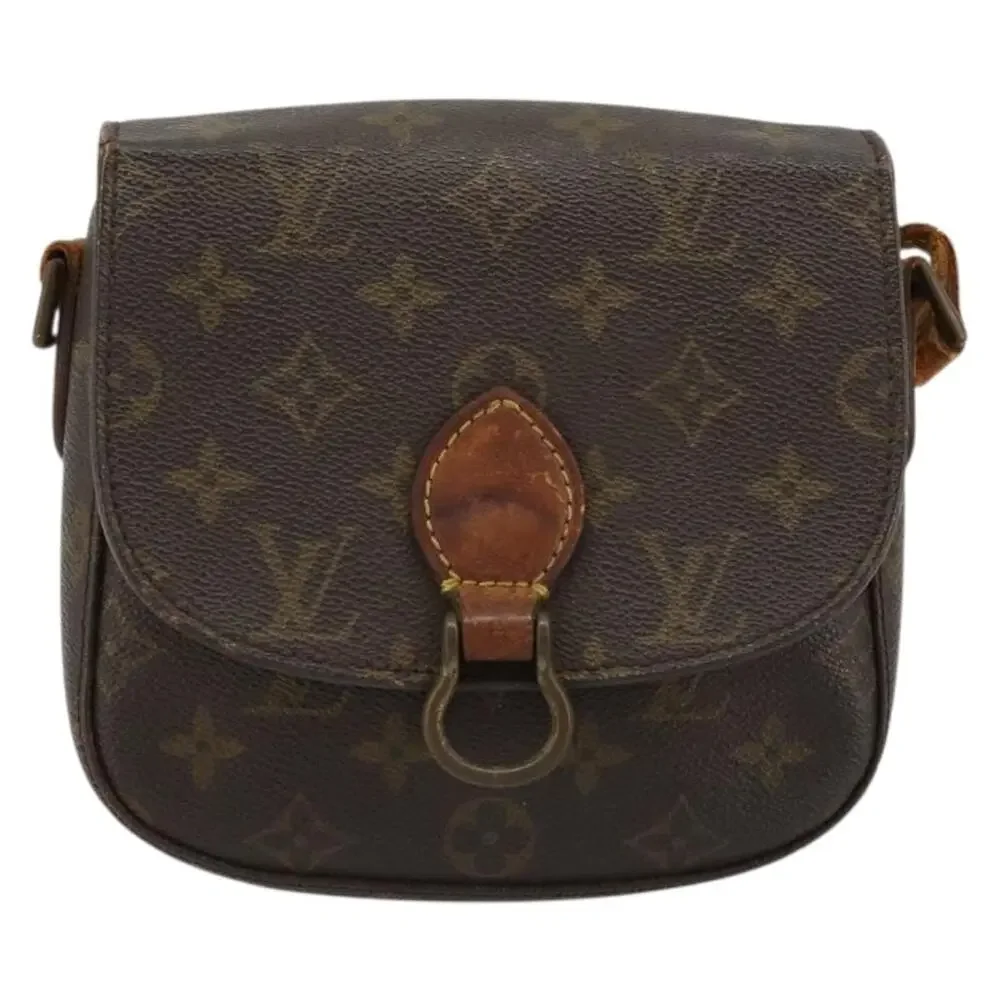 Louis Vuitton Monogram Saint Cloud PM Shoulder Bag Brown